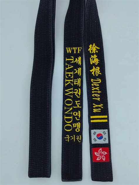 pta taekwondo belts|A belt in taekwondo .